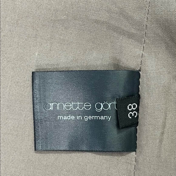 ANNETTE GORTZ Button Up Cotton Suit Jacket Blazer - Picture 9 of 10